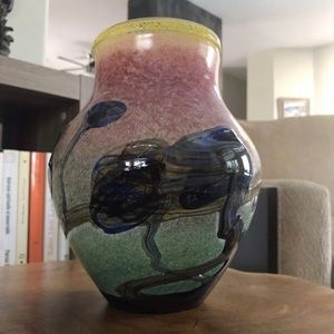 Blown glass vase